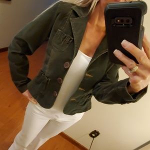 So dark green corduroy blazer